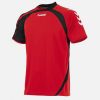 Afbeelding Hummel Odense shirt dames rood zwart