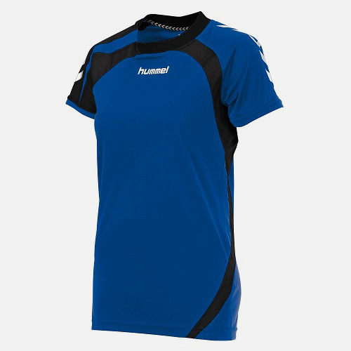Afbeelding Hummel Odense shirt dames blauw zwart