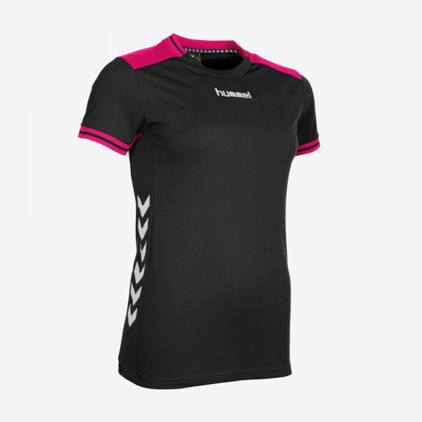 Hummel Lyon sportshirt dames zwart roze