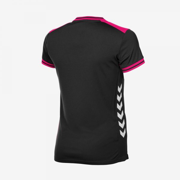 Hummel Lyon sportshirt dames zwart roze