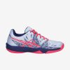 Asics Gel Fastball3 indoorschoen lichtblauw roze