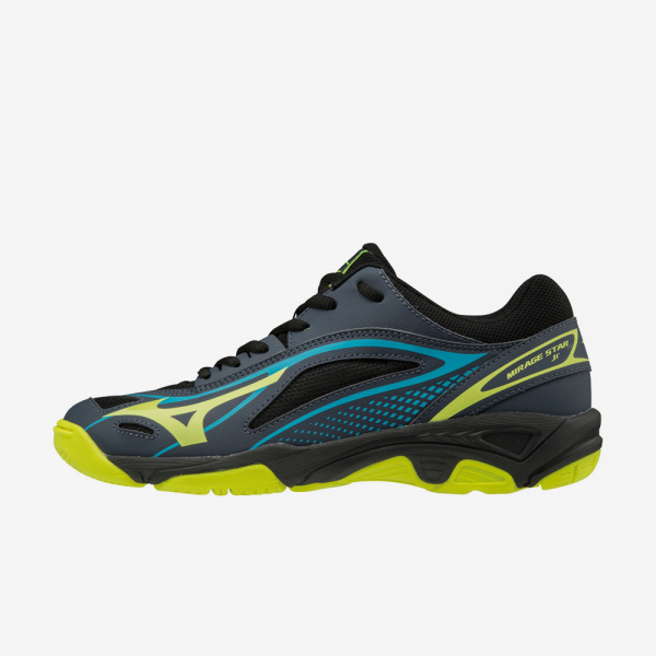 Afbeelding Mizuno Mirage Star 2 junior handbalschoen zwart geel