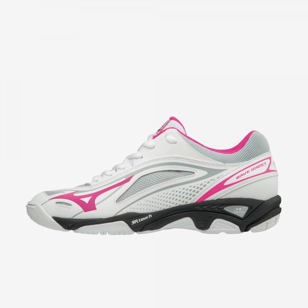 Afbeelding Mizuno Wave Ghost handbalschoen dames wit roze