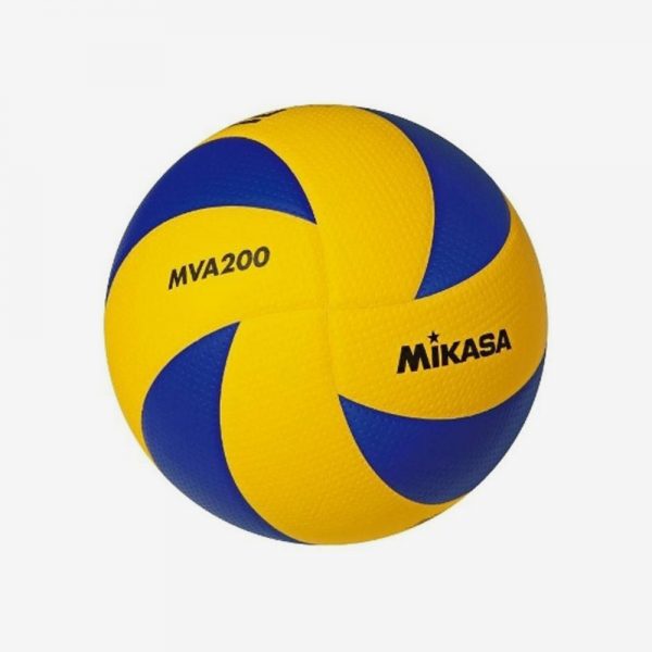 Afbeedling Mikasa volleybal geel blauw