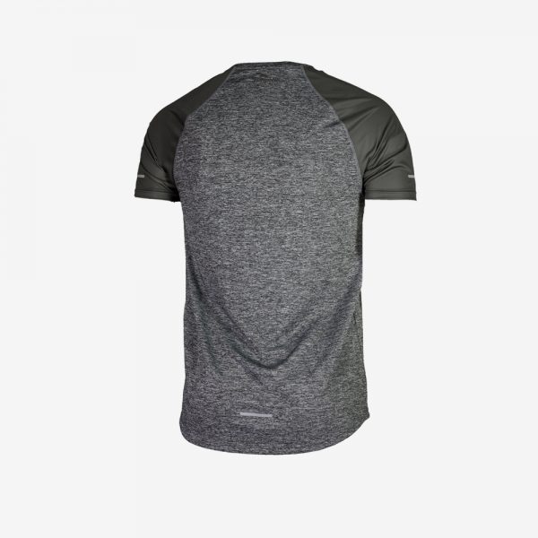 Afbeelding Rogelli runnin t-shirt balaton hardloopshirt achterkant heren grijs