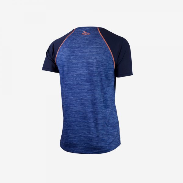 Afbeelding Rogelli Running T-shirt Structure hardloopshirt achterkant heren blauw