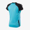 Hummel Aarhus shirt dames achterkant sportshirt aquablauw