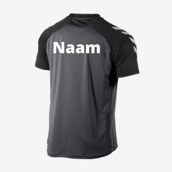 Hummel Aarhus Shirt - Sportshirt - Heren - Zwart/Antraciet - Afbeelding 3