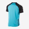 Hummel Aarhus shirt sportshirt achterkant aquablauw