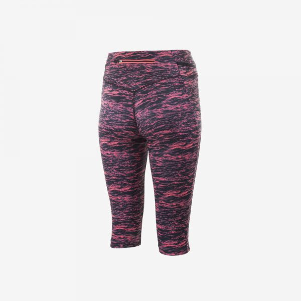 Rogelli Running Capri Joy hardloopbroek achterkant dames roze