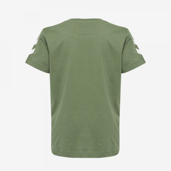 Hummel Jaki T-shirt achterkant legergroen