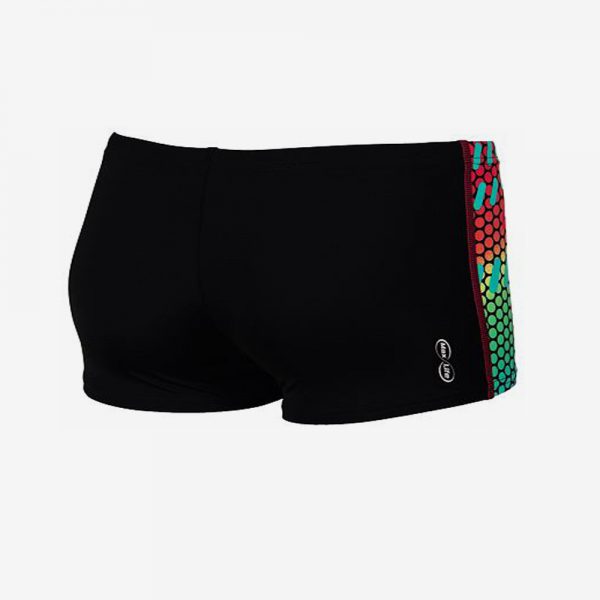 Afbeelding Arena Strobelight short zwembroek junior achterkant zwart multi