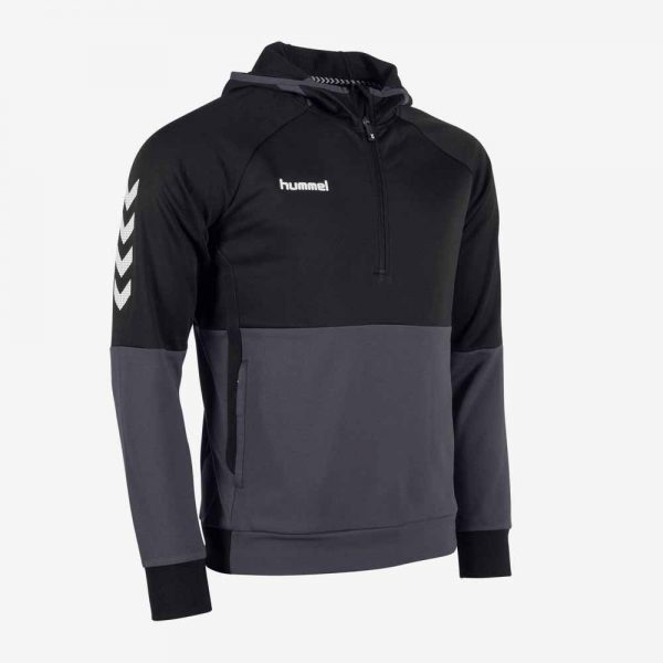 Afbeelding Hummel Authentic Pro Hooded Half Zip Hoodie zwart