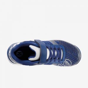 Afbeelding Kempa attack three contender junior handbalschoenen klittenband bovenkant blauw wit