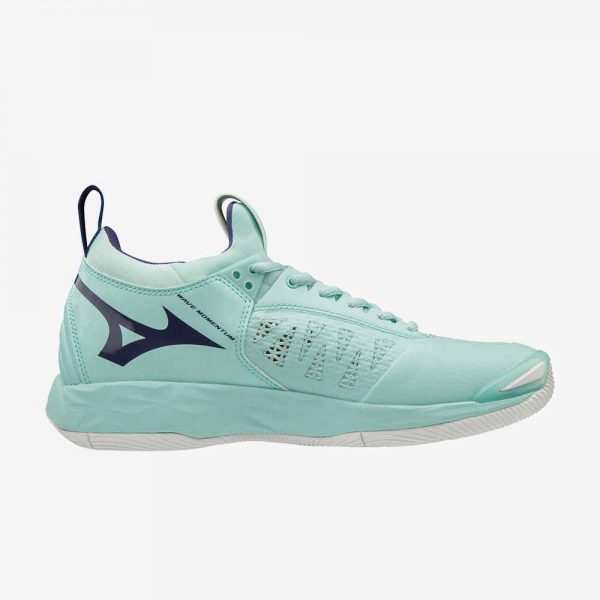 Afbeelding Mizuno Wave Momentum indoorschoen dames lichtblauw