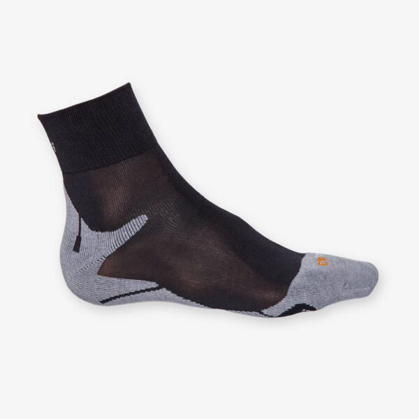 Afbeelding Rogelli running socks hardloopsokken zwart grijs