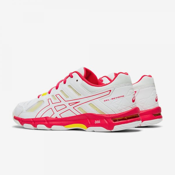 Afbeelding Asics Gel Beyond 5 indoorschoenen zijkant dames wit roze