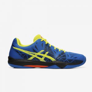 Afbeelding Asics Gel-Fastball 3 handbalschoen heren blauw zwart rechter