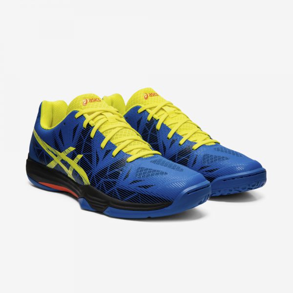 Afbeelding Asics Gel-Fastball 3 handbalschoen heren blauw zwart voorkant