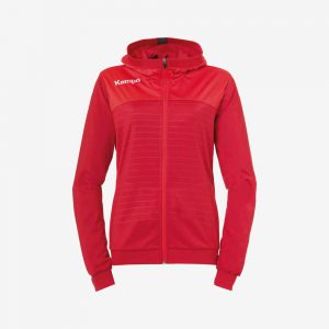 Kempa trainingsjas voorkant dames HV Unitas rood