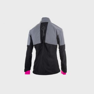 Afbeelding Rogelli Reflex hardloopjack dames zwart grijs roze