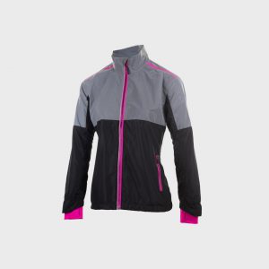 Afbeelding Rogelli Reflex hardloopjack dames zwart grijs roze