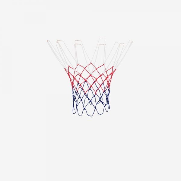 Afbeelding Rucanor basketbalnet 12 ophanghaken rood blauw wit