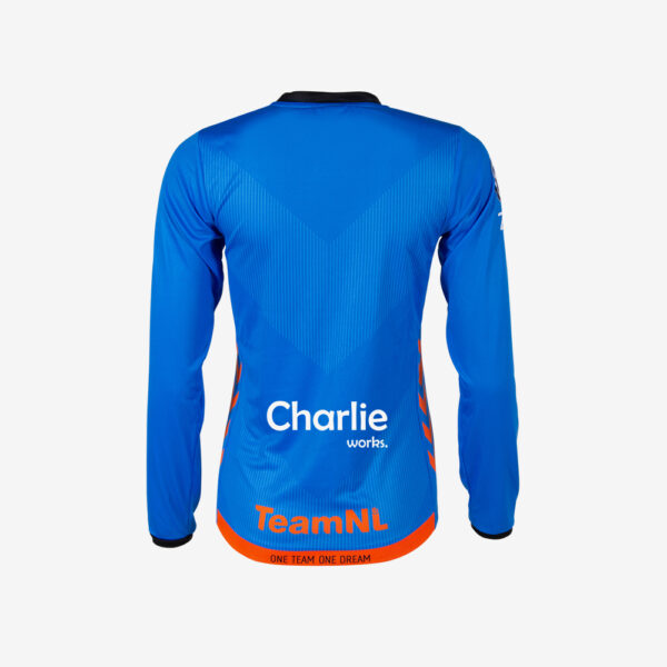 Afbeelding Hummel WK 2019 keepersshirt Nederlandse handbaldames lange mouw blauw