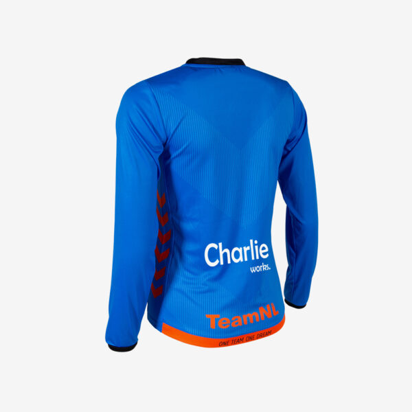 Afbeelding Hummel WK 2019 keepersshirt Nederlandse handbaldames lange mouw blauw