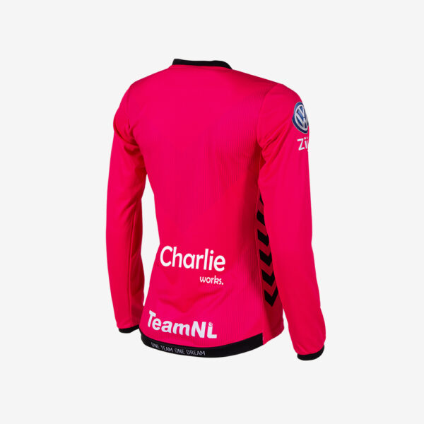 Afbeelding Hummel WK 2019 keepersshirt Nederlandse handbaldames lange mouw roze