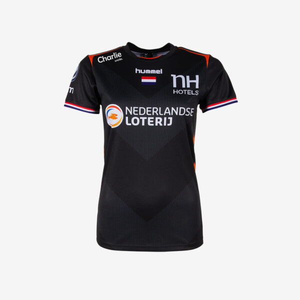 Afbeelding Hummel WK 2019 shirt Nederlandse handbaldames korte mouw zwart