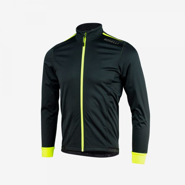 Afbeelding Rogelli Winterjacket Pesaro 2.0 zwart geel voorkant