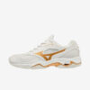 Afbeelding Mizuno Wave Phantom 2 dames handbalschoenen wit goud