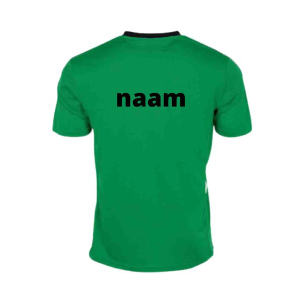 Afbeelding Hummel Valencia sportshirt groen met je naam zwart