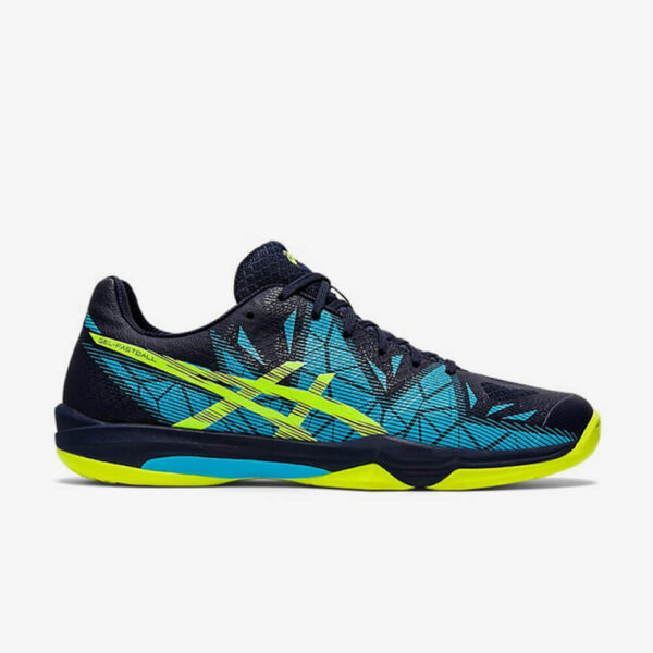 fbeelding Asics Gel-Fastball 3 handbalschoenen heren blauw geel