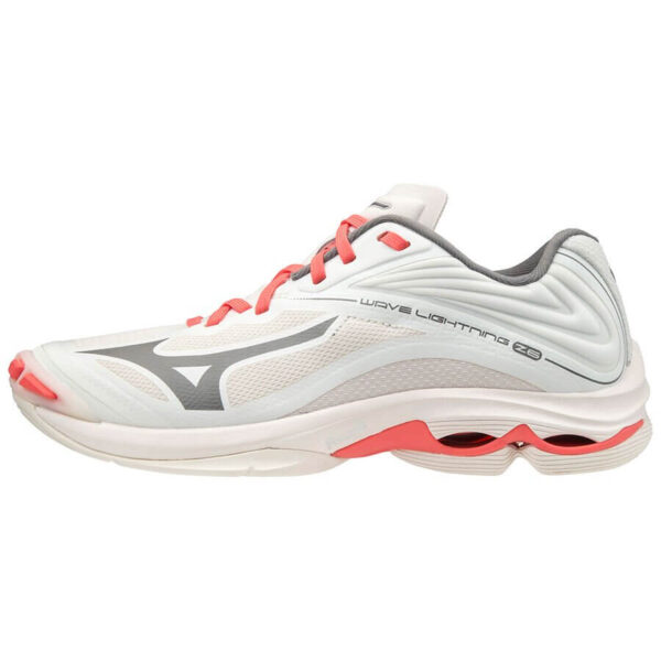 Afbeelding Mizuno Wave Lightning Z6 indoorschoenen dames wit roze