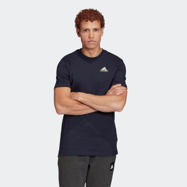 Afbeelding Adidas Doodle embleem t-shirt donkerblauw