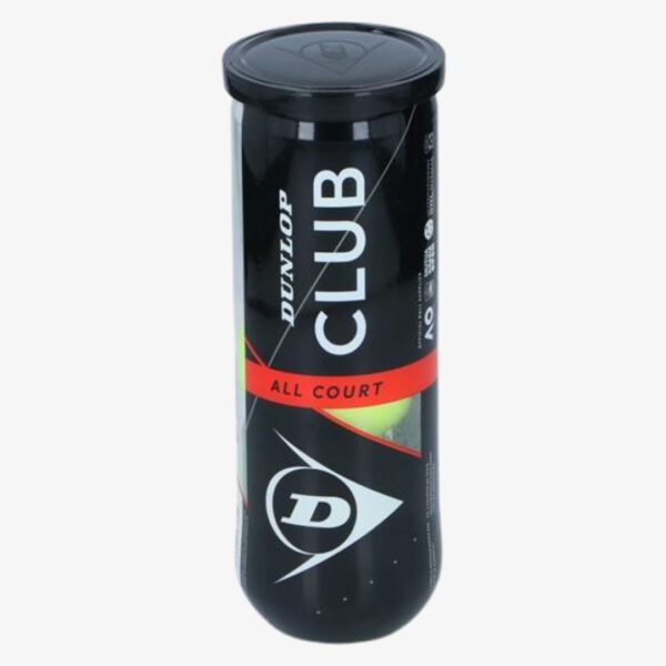 Dunlop All Court Tennisballen - 3 stuks - Geel - Afbeelding 3