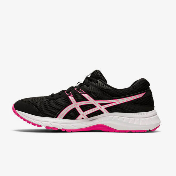 Afbeelding Asics Gel Contend 6 hardloopschoenen dames zwart roze