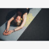 Afbeelding Tunturi Fitnessmat Yogamat met draagkoord antraciet met print