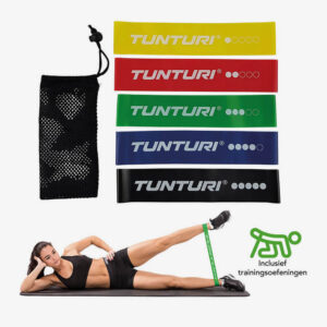 Afbeelding Tunturi Weerstandsbanden Set Fitness elastiek 5 stuks 5 kleuren