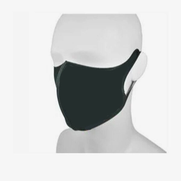 Araco gezichtsmasker scuba mondkapje zwart onbedrukt