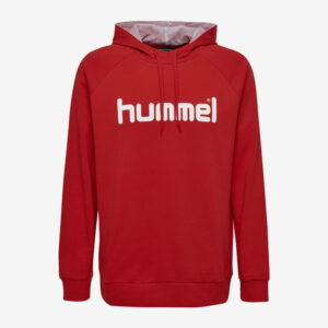 Afbeelding Hummel Go Cotton logo hoodie uni rood