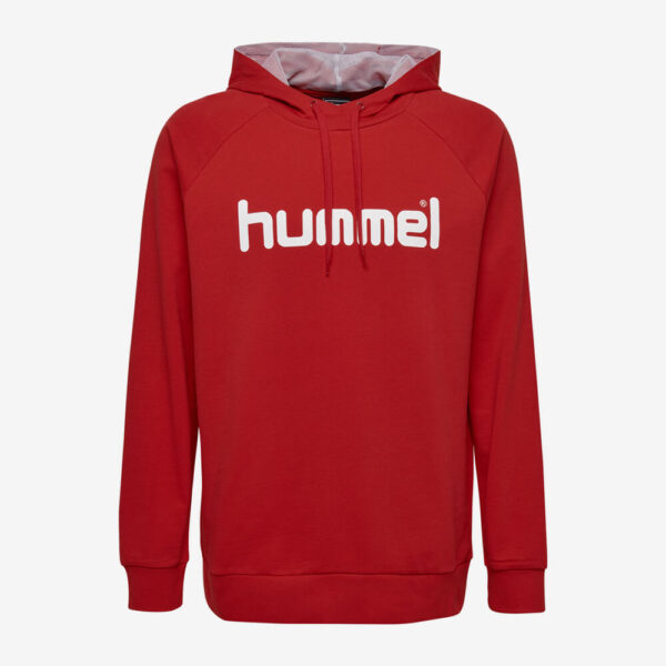 Afbeelding Hummel Go Cotton logo hoodie uni rood