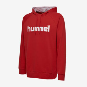 Afbeelding Hummel Go Cotton logo hoodie uni rood