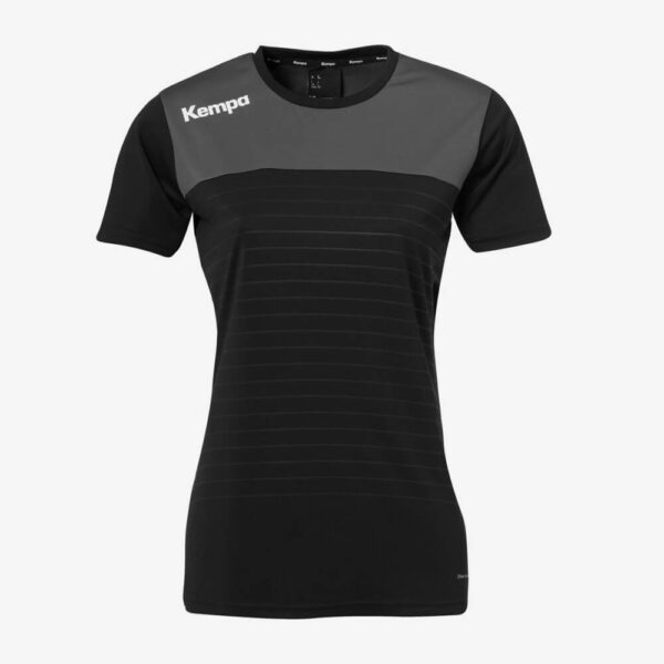 Afbeelding Kempa Emotion 2.0 sportshirt dames voorkant zwart/grijs