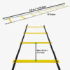Afbeelding Tunturi fitness ladder speedladder 4,5m zwart/geel