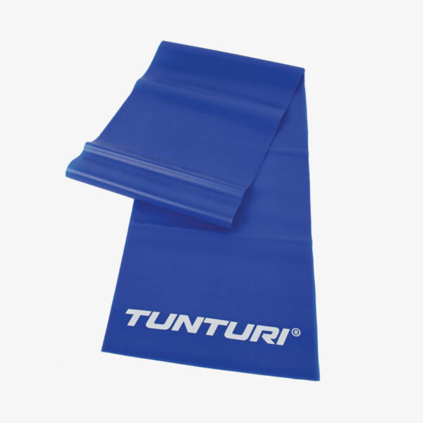 Afbeelding Tunturi weerstandband fitness elastiek zware weerstand blauw