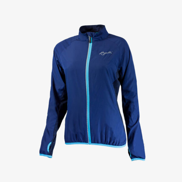 afbeelding Rogelli bright jack dames hardloopjack voorkant blauw