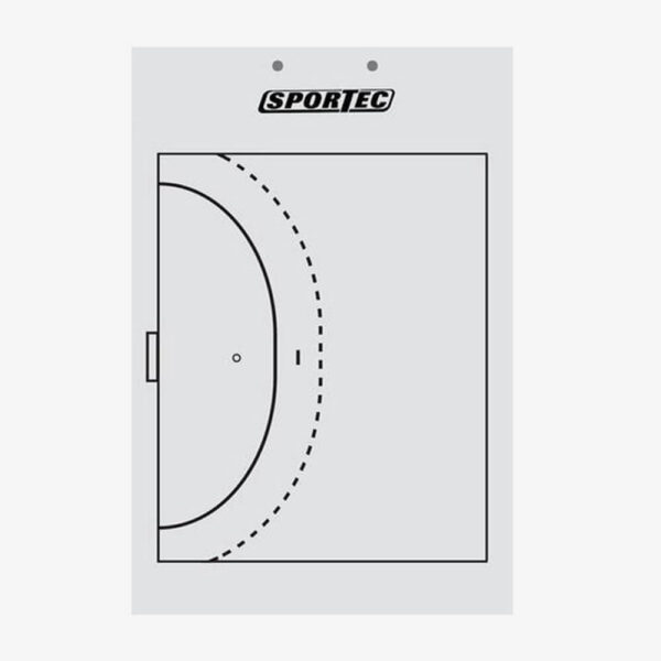 Afbeelding Sportec light coachboard handbal wit achterkant